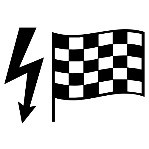 ⚡🏁 Emoji Domain black and white Symbola rendering